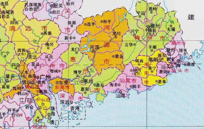 广东省的区划调整,21个地级市之一,潮州市如何只有1个