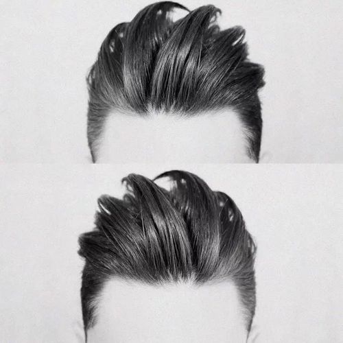 undercut侧背头发型图片