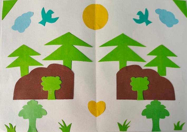 "对称美图形"剪贴画综合实践活动