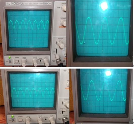 如何用示波器显示 全波整流后的波形
