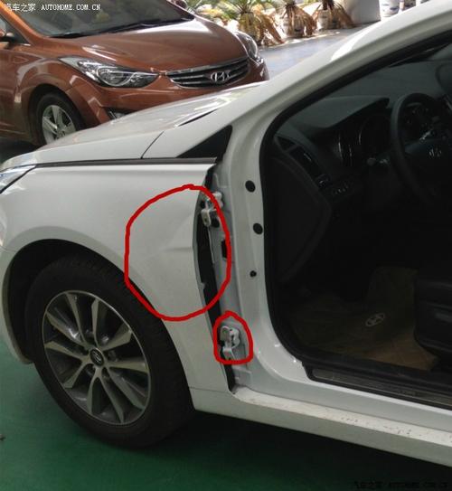 前叶子板变形限位器变形