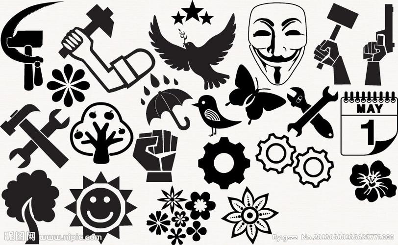 五一劳动节标志图片