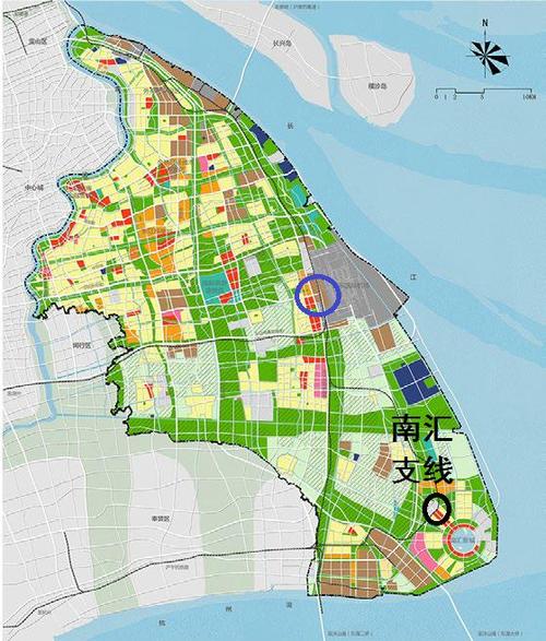 浦东新区总体规划出现了南汇支线市域铁路:主要服务于临港地区