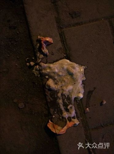 脏兮兮的呕吐物