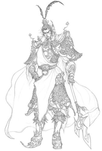 吕布怎么画简笔画