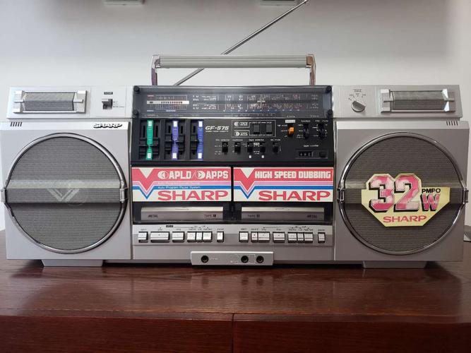 原装进口夏普gf777gf575gf800双卡收录机磁带机成色新功能正常显示屏