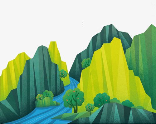 你可能还会对卡通山峰   青山  小树  流水  插画素材感兴趣