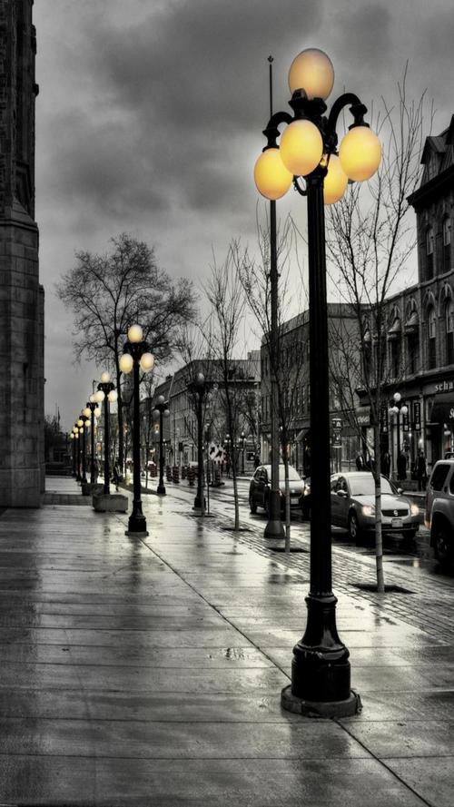 街头的灯,锁屏图片,高清手机壁纸,风景-回车桌面