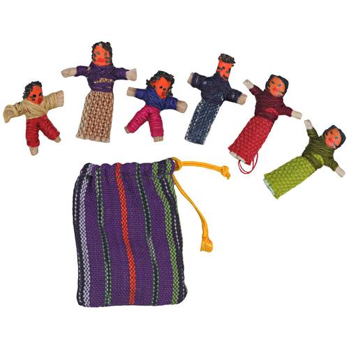 mini worry no more cat dolls - set of 6