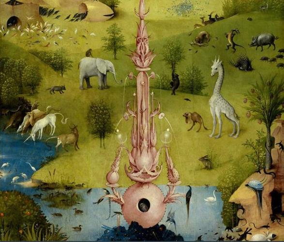 西方绘画里的奇幻世界:丢勒的"四不像"犀牛,到博斯的人间乐园
