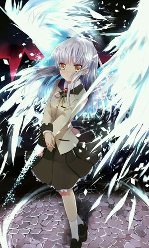 【此间二次元】二次元 美少女 angel beats 立华奏 暖色调 制服控