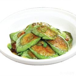青椒炒青皮茄子