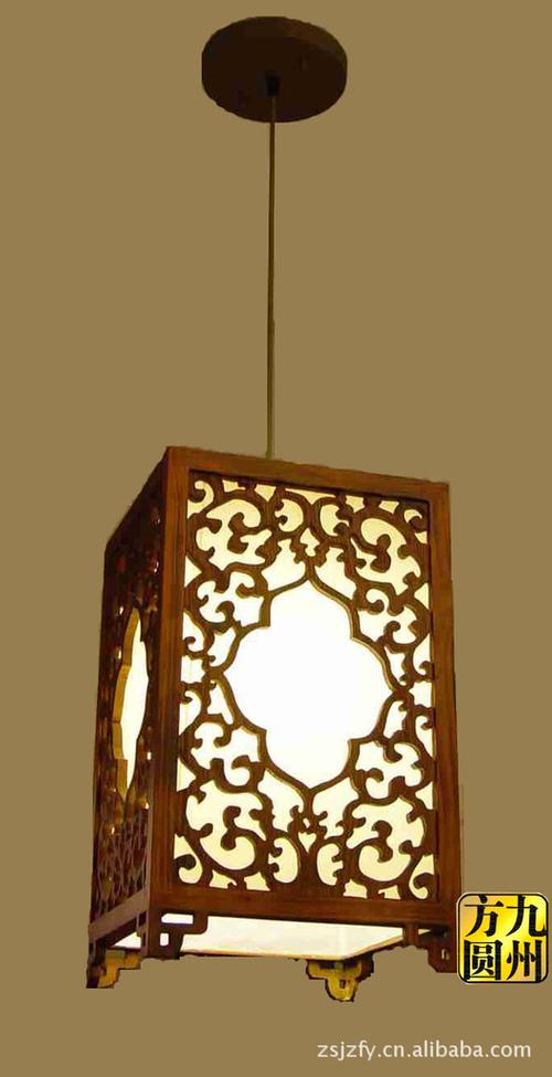 古镇灯饰直销实木羊皮吊灯 餐吊灯 中式吊灯 量大从优 质量第一