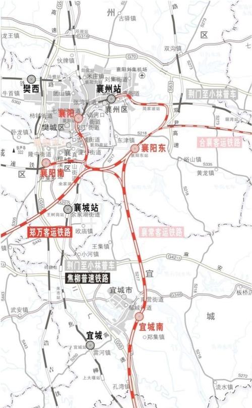 0版1,襄阳站始发升级高铁线襄阳站—余家湖与郑万高铁一起跨江至东津