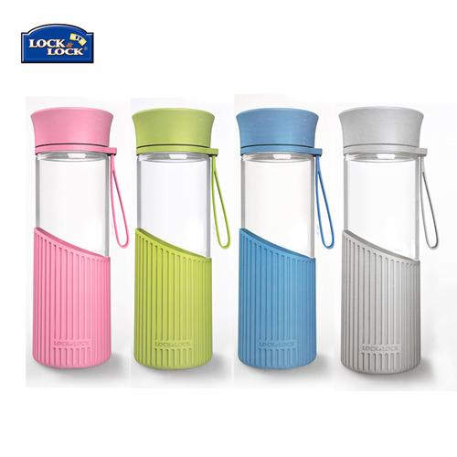 乐扣乐扣玻璃水杯llg673大容量户外耐热玻璃茶杯带茶隔便携500ml
