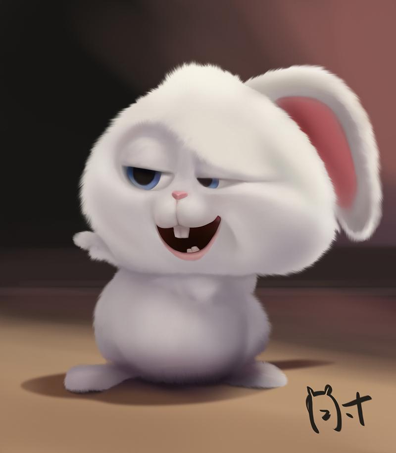 爱宠大机密兔子小白头像_爱宠大机密小白兔gif图无水印
