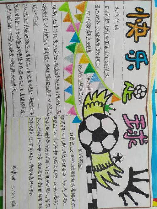 校园足球手抄报