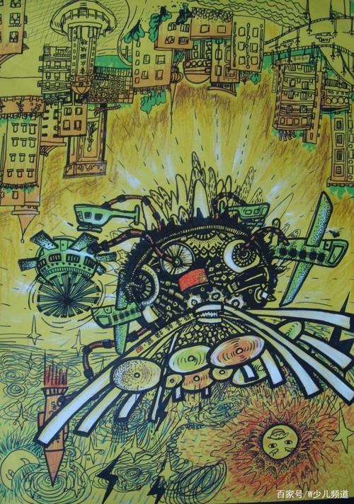 第27届少儿科幻画一等奖作品欣赏009-012