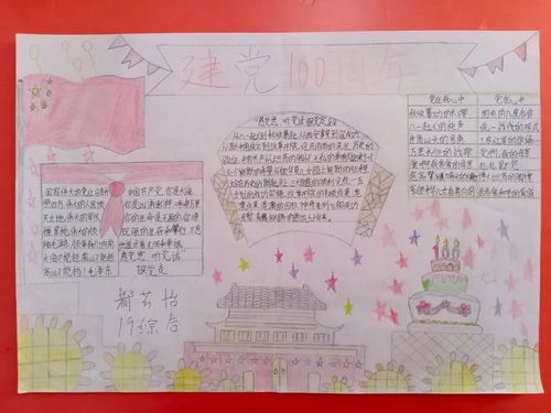 我校开展"学党史,强信念,跟党走"主题手抄报评选展示