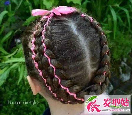 幼儿园小女孩发型绑扎方法图解