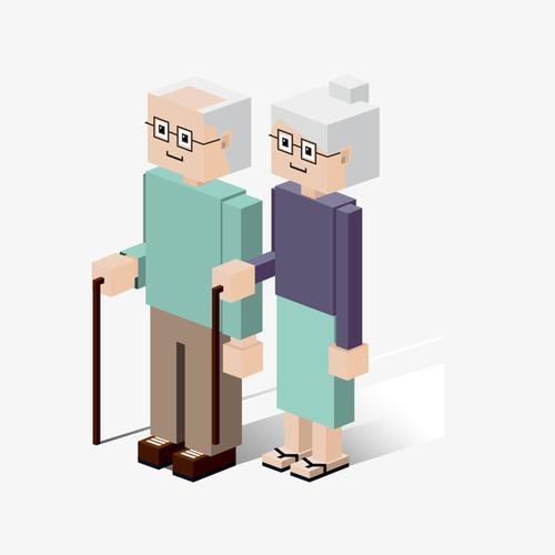 时尚3d方块人物