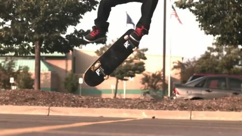 滑板教学 hardflip 慢动作 slow motion 滑板基础动作 街头