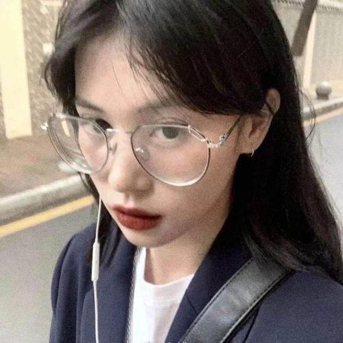 头像|戴眼镜系列真人女头