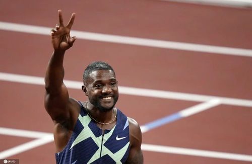 东京奥运会田径测试赛:加特林夺得男子100米冠军