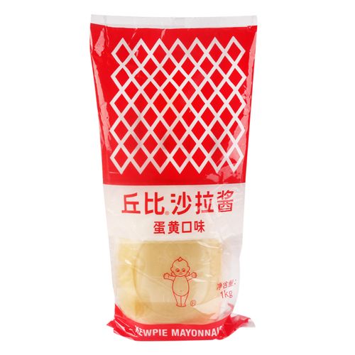丘比沙拉酱蛋黄酱1kg 家用挤压软瓶装 寿司三明治蔬菜