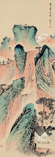 谢伯子山水绘画作品