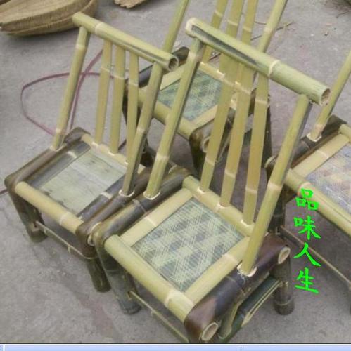 竹家具 江西宜春靠背竹椅子 方靠背扶手椅 纯手工打造竹椅毛竹椅