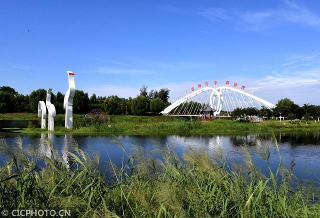 河南夏邑:生态沱河景色美