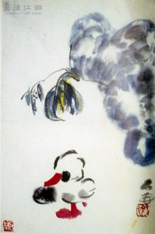 当代美术探索版经典资料之二:石壶花鸟,书法二百图