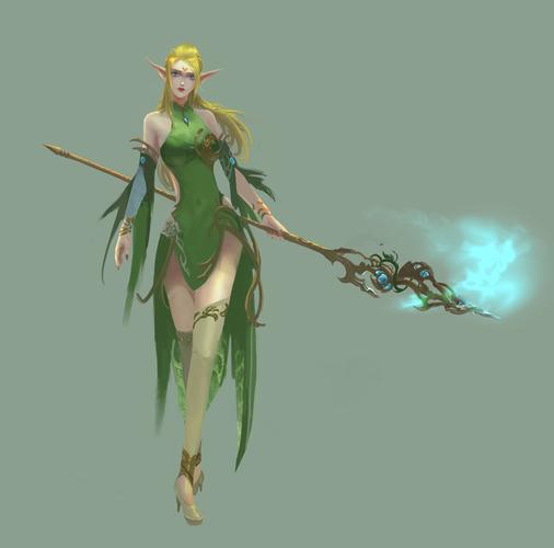 精灵法师设计立绘