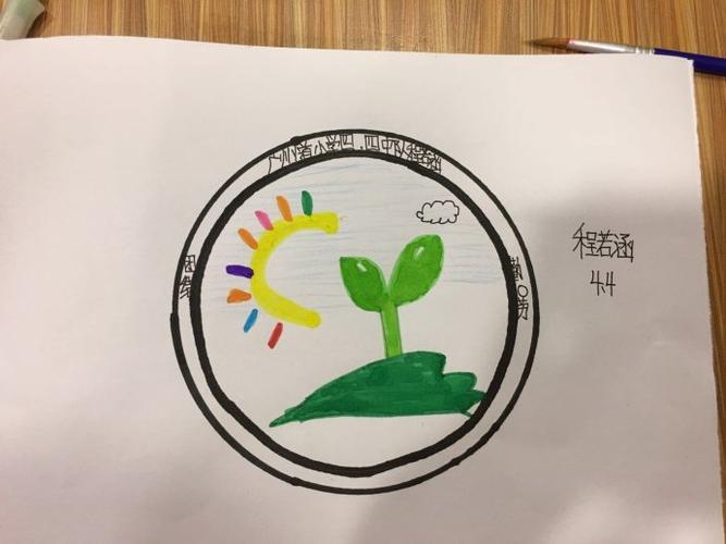 大家集思广益,为四四中队设计队徽.