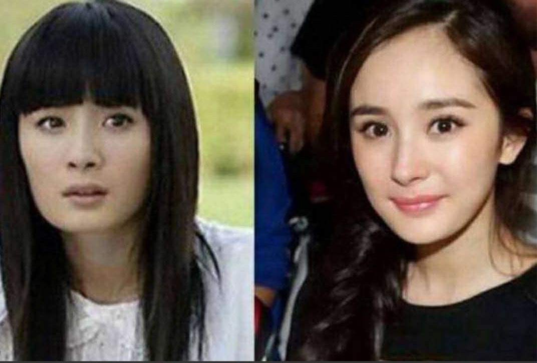 原来杨幂的高低眉,内双眼,方下巴是这样消失的,长知识了!