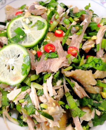 云南柠檬手撕鸡(景颇鬼鸡)的正宗制作方法!