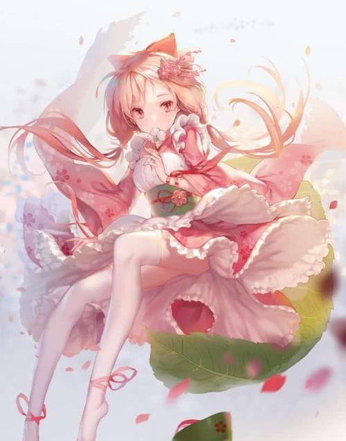 卡通二次元小仙女美图壁纸,心若相知,无言也默契