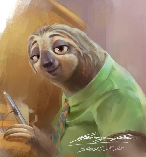 疯狂动物城-可爱的树懒