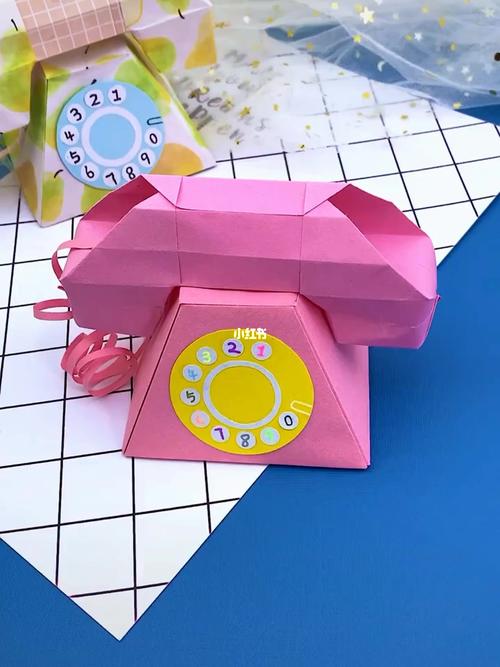 手工折纸～电话机_折纸_手工制作_电话机_亲子手工_手工折纸_兴趣爱好
