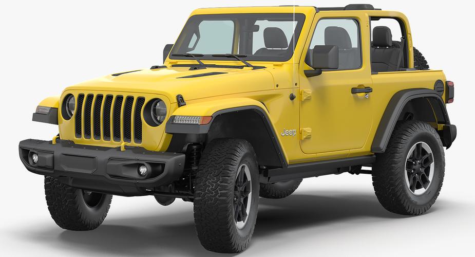 jeep wrangler rubicon 4x4 rigged3d模型