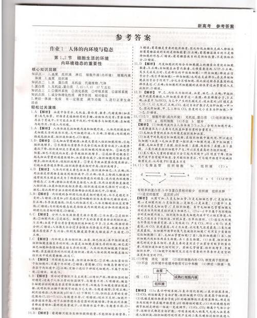 高碑店一中高二年级数学物理化学生物寒假作业答案1