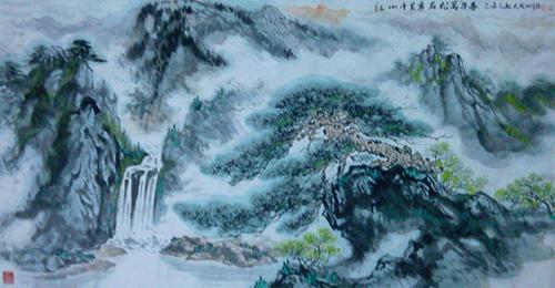 画家张大成 墨淋漓苍润水清如镜