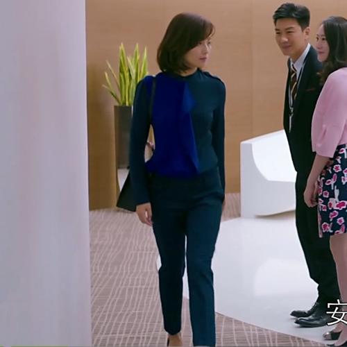 欢乐颂刘涛安迪同款黑色西裤九分裤休闲修身显瘦小脚裤子女长工装