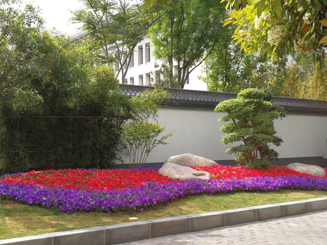 雁塔路有个带状花坛美不胜收 令人眼前一亮