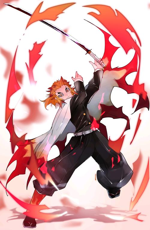 鬼灭之刃炎柱炼狱杏寿郎07ε0600高清高质量美图壁纸搬运