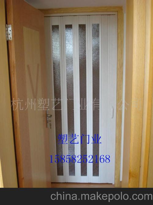 供应杭州pvc折叠门 卧室门 书房隔断
