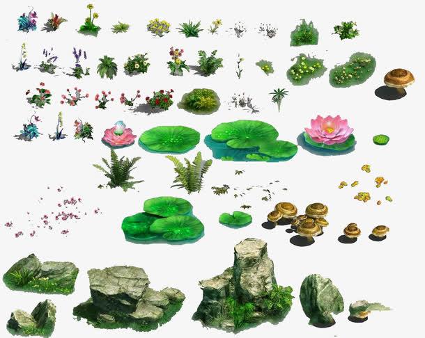 池塘装饰