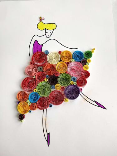 《指尖上的芭蕾》平城双语学校衍纸画社团