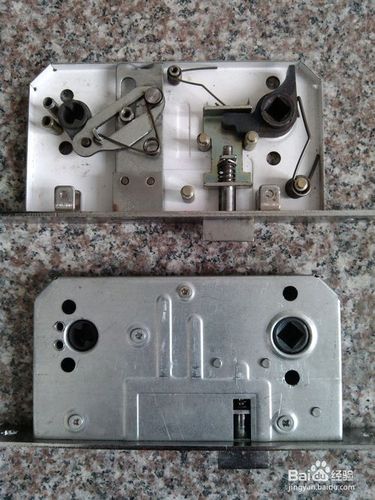 房门锁内结构弹簧安装重组